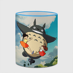 Кружка 3D Flight Totoro, цвет: 3D-небесно-голубой кант — фото 2