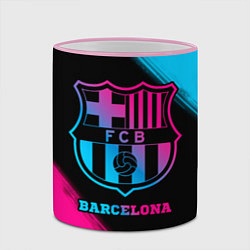 Кружка 3D Barcelona - neon gradient, цвет: 3D-розовый кант — фото 2
