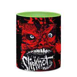 Кружка 3D Slipknot red blood, цвет: 3D-белый + светло-зеленый — фото 2