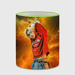 Кружка 3D Hyunjin Stray Kids space, цвет: 3D-светло-зеленый кант — фото 2