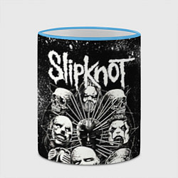 Кружка 3D Slipknot Black, цвет: 3D-небесно-голубой кант — фото 2