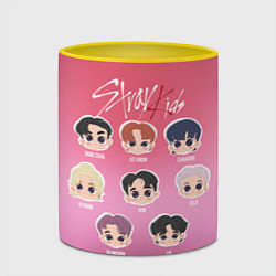 Кружка 3D Chibi Stray Kids, цвет: 3D-белый + желтый — фото 2