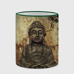 Кружка 3D Статуя Будды, цвет: 3D-зеленый кант — фото 2