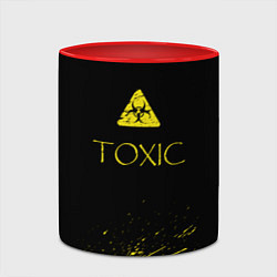 Кружка 3D TOXIC - Биологическая опасность, цвет: 3D-белый + красный — фото 2