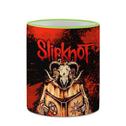 Кружка 3D Slipknot - баран, цвет: 3D-светло-зеленый кант — фото 2