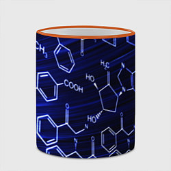 Кружка 3D Графическая химия, цвет: 3D-оранжевый кант — фото 2