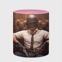 Кружка 3D PlаyerUnknowns Battlegrounds, цвет: 3D-белый + розовый — фото 2