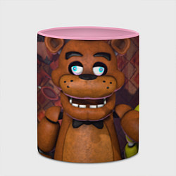 Кружка 3D Five Nights аt Frеddys, цвет: 3D-белый + розовый — фото 2