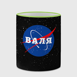 Кружка 3D Валя Наса космос, цвет: 3D-светло-зеленый кант — фото 2