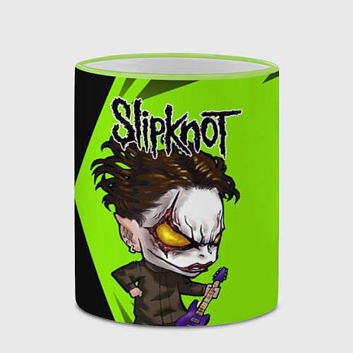 Кружка цветная Slipknot green / 3D-Светло-зеленый кант – фото 2