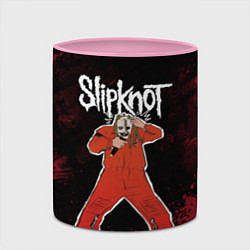 Кружка 3D Slipknot music, цвет: 3D-белый + розовый — фото 2