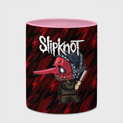 Кружка 3D Slipknot красные молнии, цвет: 3D-белый + розовый — фото 2