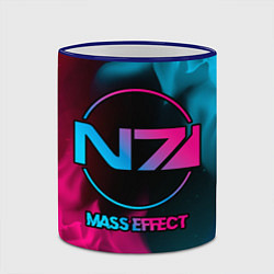 Кружка 3D Mass Effect - neon gradient, цвет: 3D-синий кант — фото 2