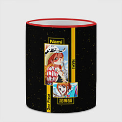 Кружка 3D One Piece Nami, цвет: 3D-красный кант — фото 2