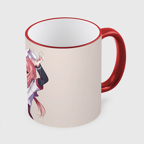 Кружка цветная Sweet Iroha Tamaki - Записи о магии Девочка-волшеб / 3D-Красный кант – фото 1