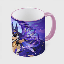 Кружка 3D Сайно Genshin Impact, цвет: 3D-розовый кант