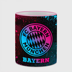 Кружка 3D Bayern - neon gradient, цвет: 3D-розовый кант — фото 2