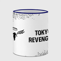 Кружка 3D Tokyo Revengers glitch на светлом фоне: надпись и, цвет: 3D-синий кант — фото 2