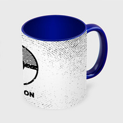 Кружка 3D Pokemon с потертостями на светлом фоне, цвет: 3D-белый + синий