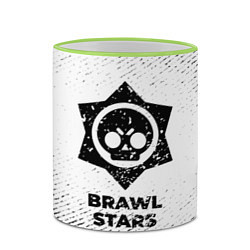 Кружка 3D Brawl Stars с потертостями на светлом фоне, цвет: 3D-светло-зеленый кант — фото 2