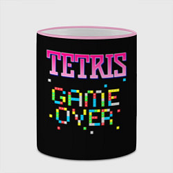 Кружка 3D Tetris - Game Over, цвет: 3D-розовый кант — фото 2