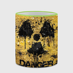 Кружка 3D Danger radiation, цвет: 3D-светло-зеленый кант — фото 2