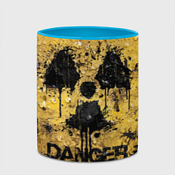 Кружка 3D Danger radiation, цвет: 3D-белый + небесно-голубой — фото 2