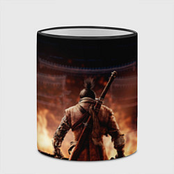 Кружка 3D Sekiro: Shadows Die Twice, цвет: 3D-черный кант — фото 2