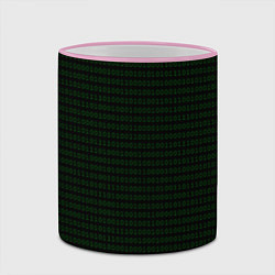 Кружка 3D Однотонный двоичный код, цвет: 3D-розовый кант — фото 2