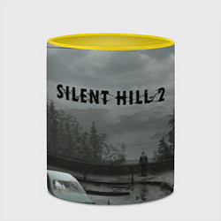 Кружка 3D Silent hill 2 remake, цвет: 3D-белый + желтый — фото 2
