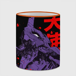 Кружка 3D Евангелион - eva berserk, цвет: 3D-оранжевый кант — фото 2