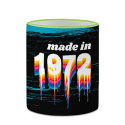 Кружка 3D Made in 1972: liquid art, цвет: 3D-светло-зеленый кант — фото 2