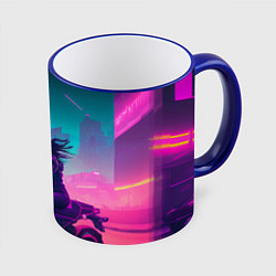 Кружка цветная Cyberpunk moto