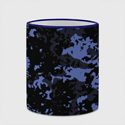 Кружка 3D Тёмно-синий камуфляж, цвет: 3D-синий кант — фото 2
