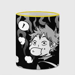 Кружка 3D Хината из Haikyuu!!, цвет: 3D-желтый кант — фото 2