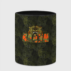 Кружка 3D Вадим камуфляж, цвет: 3D-белый + черный — фото 2