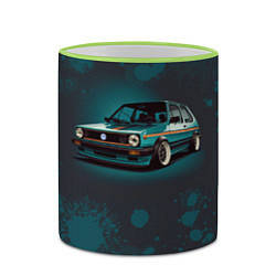 Кружка 3D Golf Mk 1992, цвет: 3D-светло-зеленый кант — фото 2