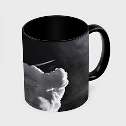 Кружка 3D Suga BTS, цвет: 3D-белый + черный