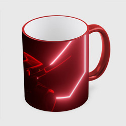 Кружка 3D Cypher Valorant, цвет: 3D-красный кант