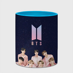Кружка 3D BTS starry sky, цвет: 3D-белый + небесно-голубой — фото 2