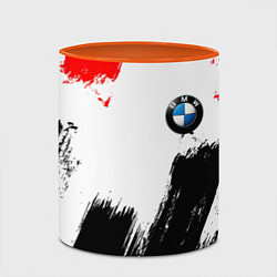 Кружка 3D BMW art, цвет: 3D-белый + оранжевый — фото 2