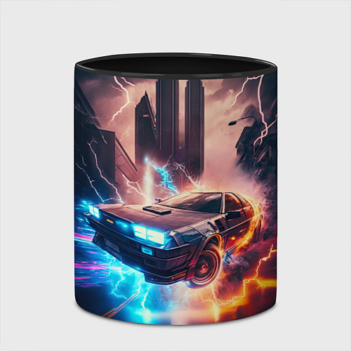 Кружка цветная Хочу Back to The Home / 3D-Белый + черный – фото 2