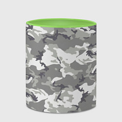 Кружка 3D Снежный камуфляж, цвет: 3D-белый + светло-зеленый — фото 2