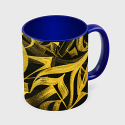 Кружка 3D Gold Calligraphic, цвет: 3D-белый + синий