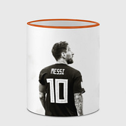Кружка 3D 10 Leo Messi, цвет: 3D-оранжевый кант — фото 2