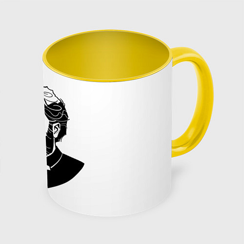 Кружка цветная Georges Bizet / 3D-Белый + желтый – фото 1