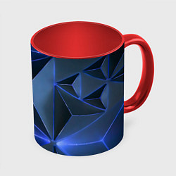 Кружка 3D Triangle neon, цвет: 3D-белый + красный