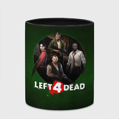 Кружка цветная Left 4 dead команда / 3D-Белый + черный – фото 2