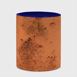Кружка 3D Песчаные штрихи, цвет: 3D-белый + синий — фото 2