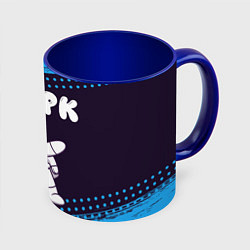 Кружка 3D Марк космонавт даб, цвет: 3D-белый + синий
